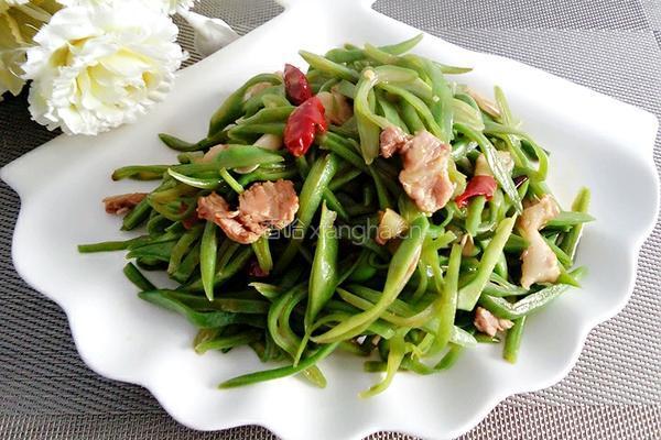 豆角丝炒肉的做法图解12