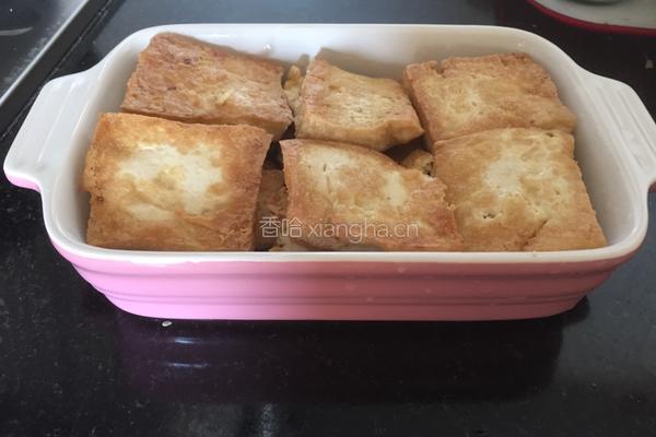 蜜汁黑椒肉末浇老豆腐的做法图解2