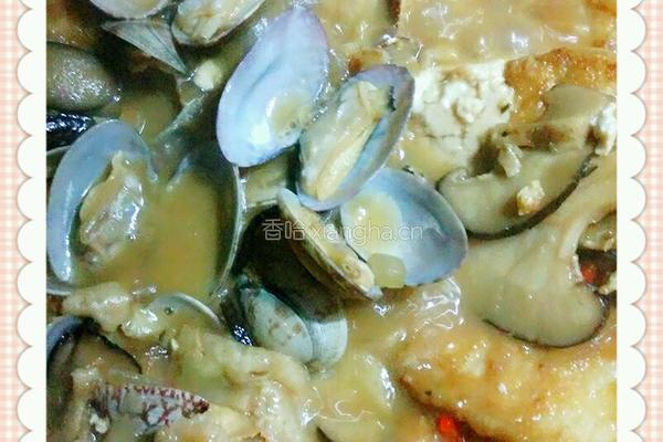 花蛤锅塌豆腐的做法图解6
