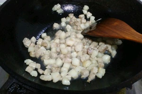 茄丁面的做法图解3
