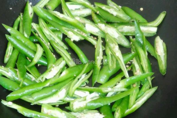 尖辣椒炒酱肉的做法图解2