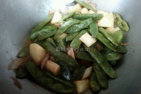 土豆山药炖豆角的做法图解5