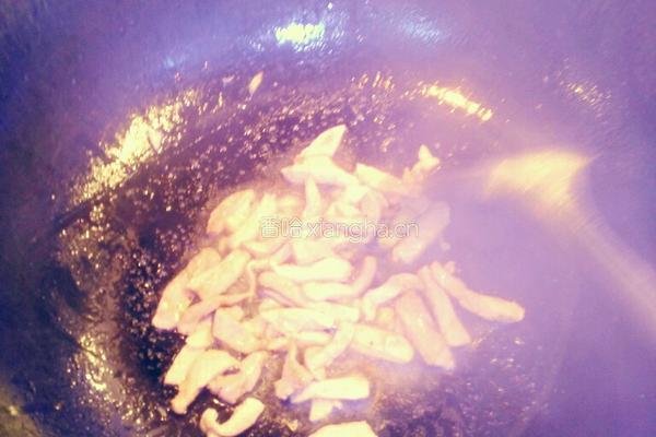 蘑菇炒肉丝的做法图解4