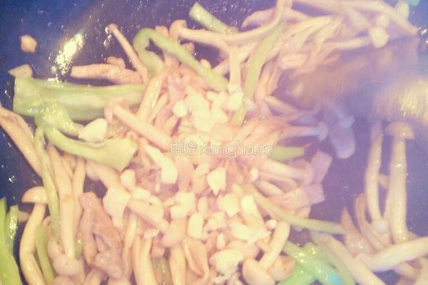 蘑菇炒肉丝的做法图解7