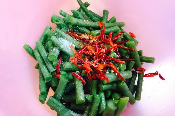 蒜末豇豆的做法图解3