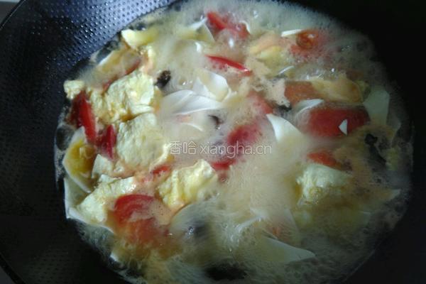彩蔬面片汤的做法图解7
