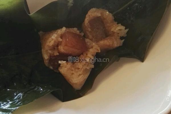 黑猪肉香糯米粽的做法图解7