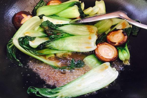香菇青菜的做法图解9