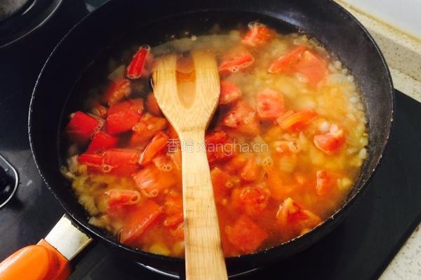 意式茄汁海鲜烩饭的做法图解4