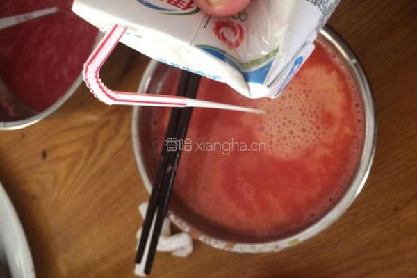 西瓜布丁的做法图解4