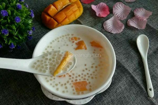 芒果椰奶西米露的做法图解7