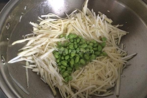 毛豆炒茭白的做法图解4