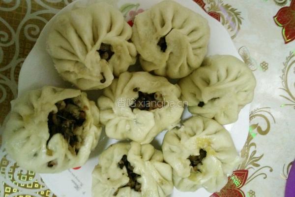 梅菜扣肉包子的做法图解19
