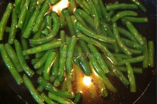 四季豆炒肉片的做法图解4