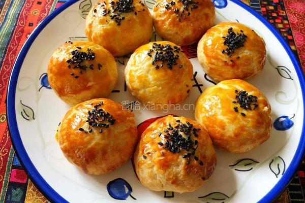 肉松蛋黄酥的做法图解5