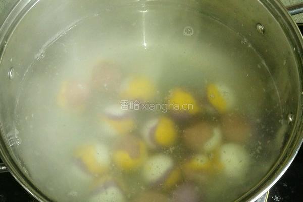 彩色汤圆的做法图解9