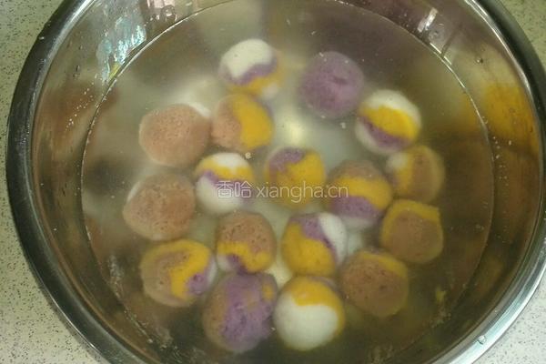 彩色汤圆的做法图解10