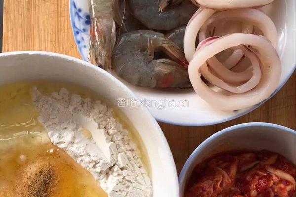 海鲜泡菜煎饼❤️的做法图解1