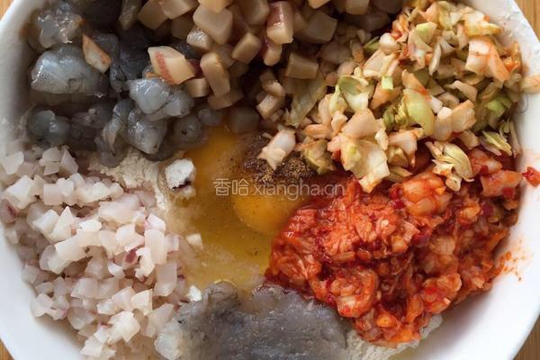 海鲜泡菜煎饼❤️的做法图解2