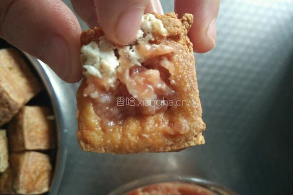 肉酿豆腐盒子的做法图解8
