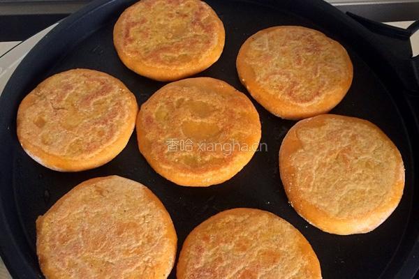 南瓜芝麻糯米饼的做法图解7