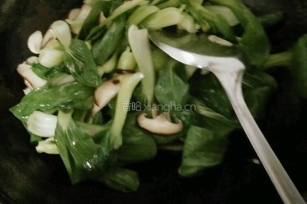 香菇小白菜的做法图解6