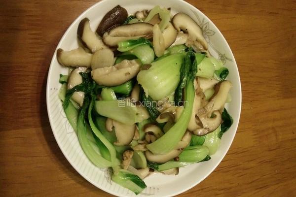香菇小白菜的做法图解7