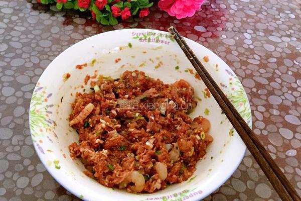 豇豆酿虾肉的做法图解11