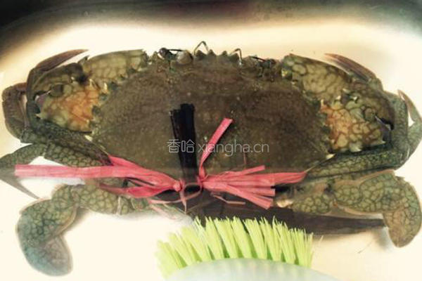 螃蟹烩豆腐的做法图解1