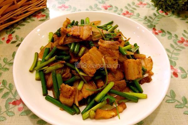 五花肉炒蒜苔的做法图解9