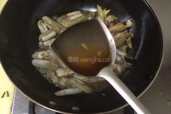 炒蛏子的做法图解7