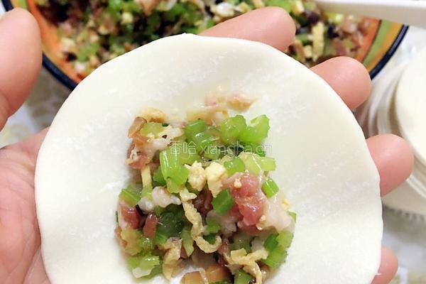 手工水饺——芹菜香菇鲜肉馅的做法图解5