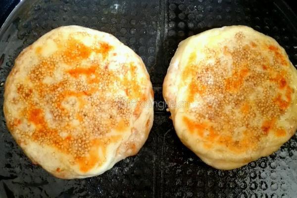 芝麻肉松饼的做法图解9