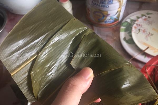五香绿豆瘦肉粽的做法图解12