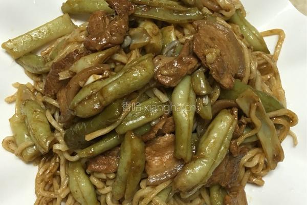 五花肉豆角焖面的做法图解7