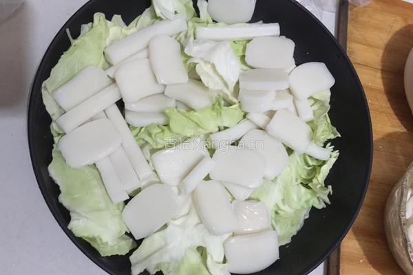 芝士炒年糕的做法图解2