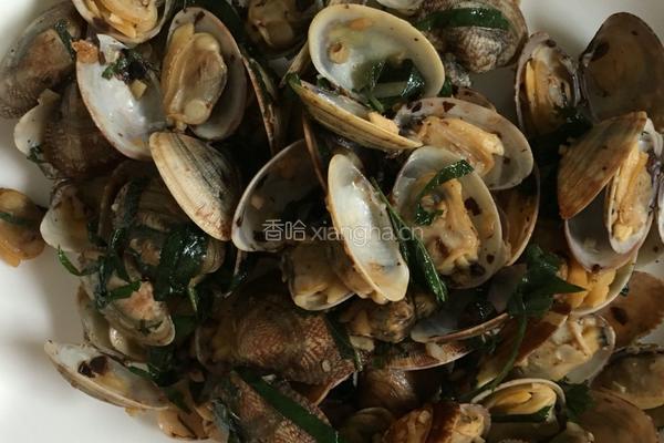 蒜蓉豆豉紫苏炒花甲