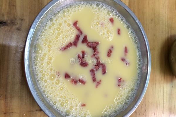 腊肠蒸鸡蛋的做法图解5