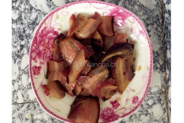 青椒炒腊肉的做法图解5