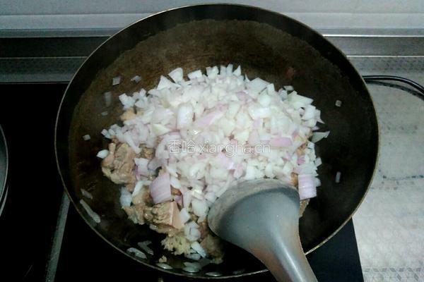 黑椒牛腩抓饭的做法图解3
