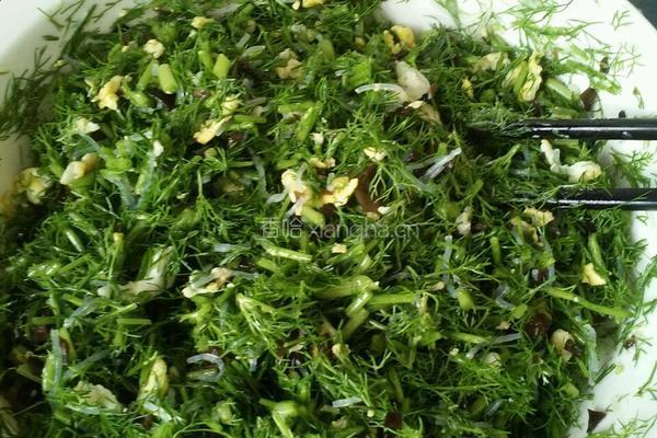 茴香素馅煎包包的做法图解5
