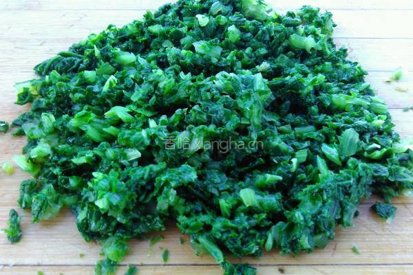 猪肉香菇小白菜馅馅饼的做法图解6