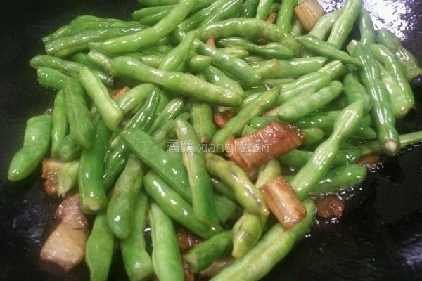 四季豆炒肉的做法图解5