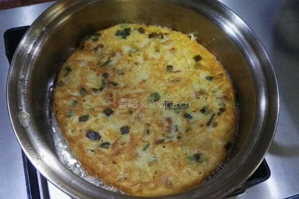 土豆丝肉粒鸡蛋煎饼的做法图解5