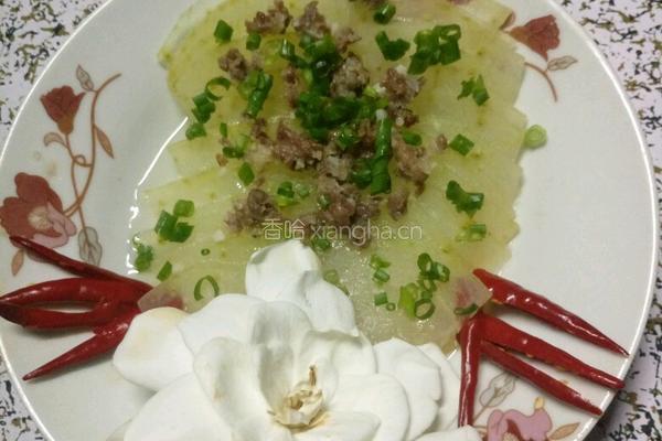 肉末蒸东瓜的做法图解5