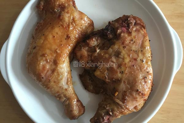 烤蒜香鸡腿的做法图解4
