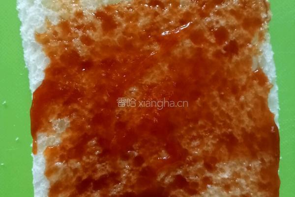 肉松鸡蛋火腿三明治的做法图解3