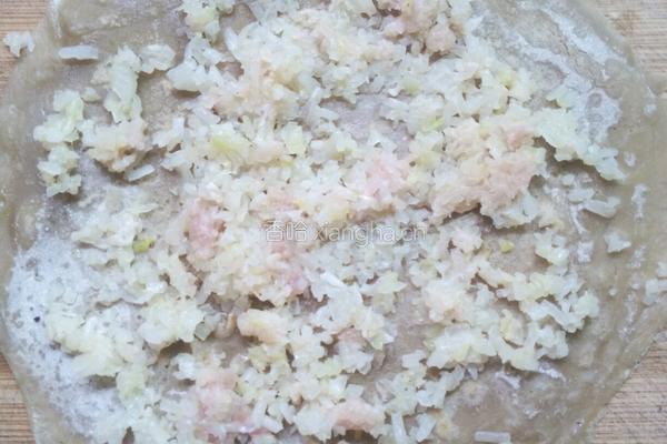 包菜萝卜肉馅春筒的做法图解8