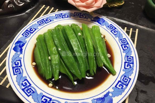 凉拌秋葵(芥末味)的做法图解7