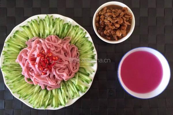 苋菜凉拌面的做法图解8